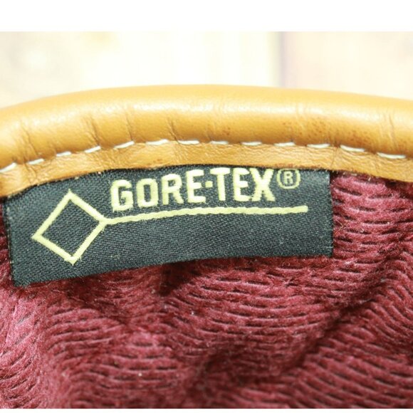 LL Bean Brown Leather 8" Insulated Gore-Tex Ankle Duck Boots Size 7 Wide - Picture 9 of 13